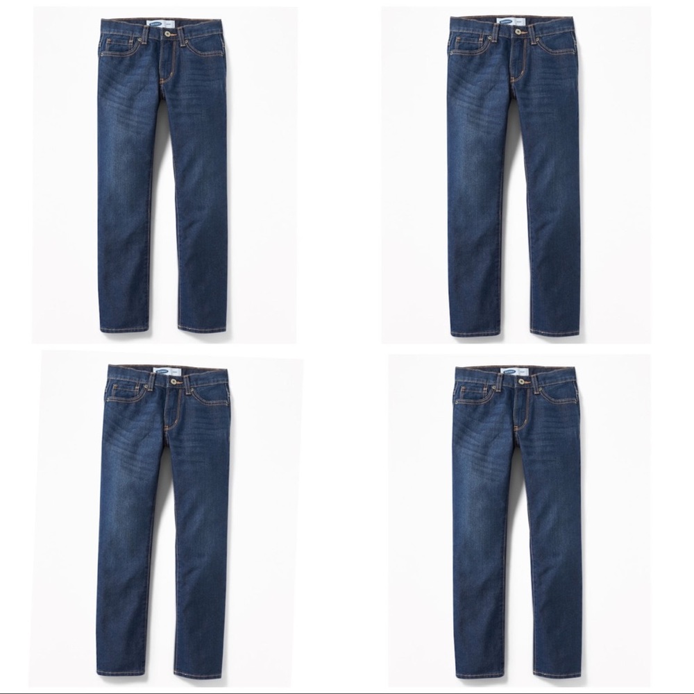 Lot of 4 Wow Skinny Non-Stretch Jeans for Boys / old navy